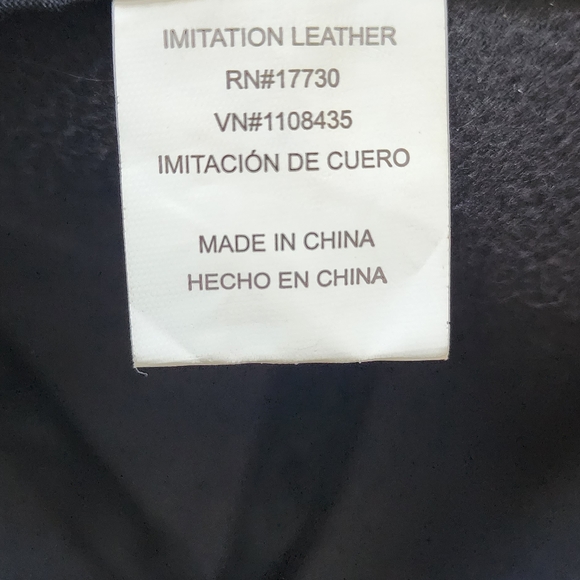 Faux-Leather Adjustable Baseball Hat - Picture 8 of 10